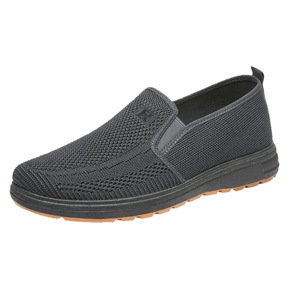 Ketyyh-chn99 Walking Shoes for Men 2024 Fitness Lightweight Business Casual Breathable Soft Sole Comfortable Dress Shoes Leather Shoes for Men Grey,9