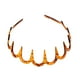 thumbnail image 5 of Diadema de plástico con ondas para mujer, peine para el pelo, pinza para los dientes, 11 cm marrón, 5 of 6