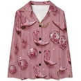 thumbnail image 4 of Top-kevin Cowboy Boots Cacti Women's Long-Sleeve Shirt And Full-Length Bottom Pajama Set, 4 of 6