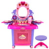 Royal Princess Pretend Play Battery Operated Toy Beauty Mirror Vanity Play Set w/ Flashing Lights, Music, Accessories