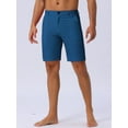 thumbnail image 2 of DARING DIVA Men's Casual Lightweight Flat Front Board Shorts 34 Blue, 2 of 6