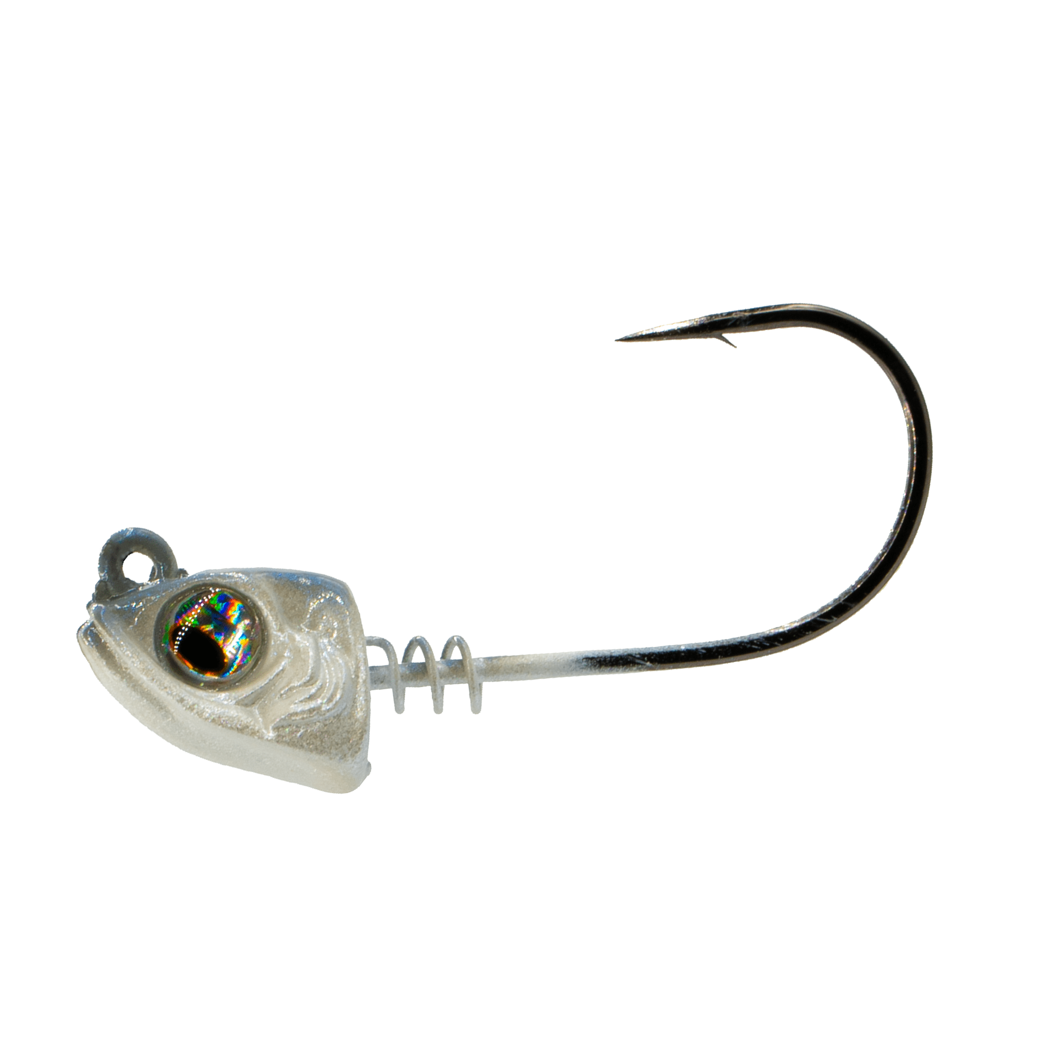 (2 pack) 6th Sense Divine Swimbait Jig Heads with ScrewLock Keeper and 90 Degree Line Tie Design for Soft Plastic Swimbaits and Bass Fishing