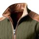 thumbnail image 5 of Ceisia Men's Solid Color Long Sleeve Stand-Up Gift Zipper Flap Cargo Jacket Windbreaker CoatFeatures: 1.This coat mad e, 5 of 5