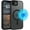 Black, variant on TJS for iPhone 16e Phone Case, Magnetic Ring Translucent Protective Cover (Black)