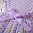 thumbnail image 6 of Cowsor Girls Embroidered Ruffle Sleeve Princess Dress Elastic Waist Short Sleeve Sundress for 1-6 Years Old Party Wear, 6 of 6