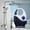 black, variant on Waterproof Portable Shower Radio With Hook, Battery Operated AM/FM Radio, Hands-Free Bathroom Radio For Shower, Garage, Camping, And Travel