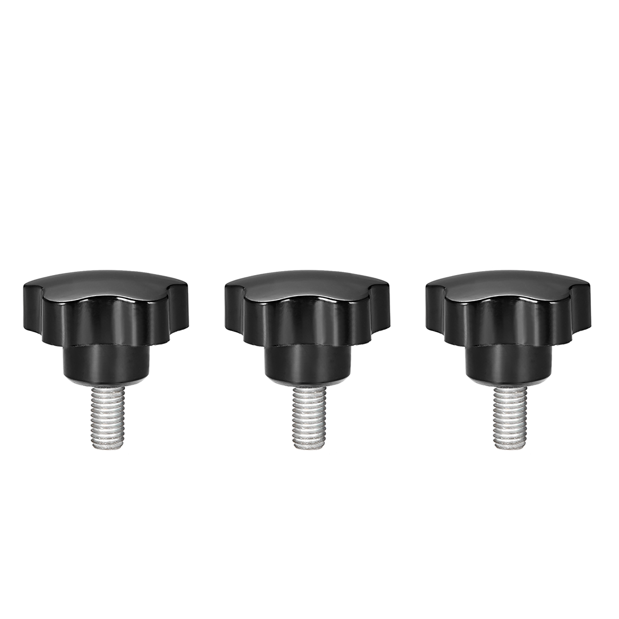 Hardware Knobs 3 Pcs Star Knobs Grips M10 x 20mm Male Thread
