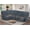 Blue, variant on 5 Seater Reclining Sofa,recliner with Center Armrest, USB, Phone Holder & Storage, Perfect for Home Cinema, Modern Couch (PU, Brown)