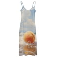 thumbnail image 5 of Juicy Peach Sleeveless Dress for Women Clothing Female Women's Summer Skirt, 5 of 7