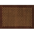 thumbnail image 1 of Ahgly Company Indoor Rectangle Checkered Brown Modern Area Rugs, 8' x 10', 1 of 4
