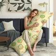 thumbnail image 5 of Aesthetic Avocado Design Body Pillow Cover 20x54 - Fresh Kawaii Print Long Pillowcase with Invisible Zipper, Soft Cozy Maternity Pillow Slipcover for Sleeping & Decor, 5 of 7