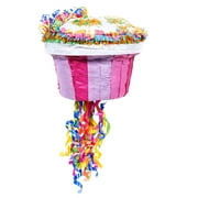 Pink Cupcake 13" Pull-string Pinata