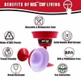 thumbnail image 2 of Copa roja Margarita Glass Living RCL de plástico, 450 ml, sin BPA, 2 of 7