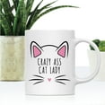 thumbnail image 2 of Koyal Wholesale Funny Cat Lover Ceramic Coffee Mug, Crazy Ass Cat Lady, 2 of 5