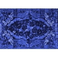 thumbnail image 1 of Ahgly Company Machine Washable Indoor Rectangle Persian Blue Bohemian Area Rugs, 2' x 3', 1 of 4