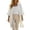 White, variant on Womens Tee Shirts Casual Elegant Loose Fit Solid Color Cardigan Dress For Longline Outerwear Two Piece Ensemble Versatile T-Shirts 2026 Trendy S-3XL
