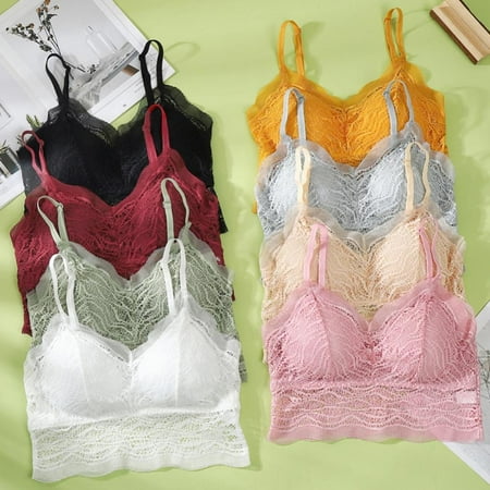 

Women Lace Lingerie Backless Bralette Soft Seamless Underwear
