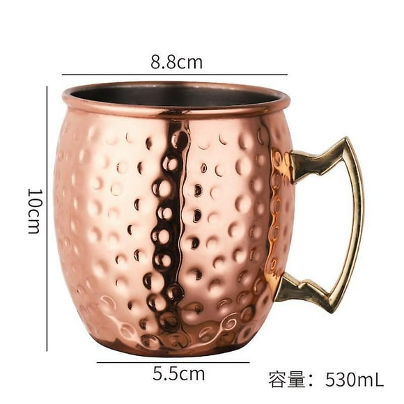 Moscow Mule Copper Mug,530 Ml Cocktail Shot Schnapps Quality Gift For Beer, Party Cocktails
