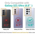 thumbnail image 2 of for Samsung Galaxy S21 Ultra Case Magnetic Clear with Camera Lens Protector Full Protection MagSafe Electroplated Silicone Slim Fit Shockproof Protective Phone Case 6.8 Inch - Black, 2 of 7