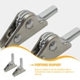 thumbnail image 3 of OUNONA 2Pcs Silver Steel Sofa Angle Adjuster Hinges with Smooth Edges for Folding Furniture, 3 of 8
