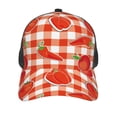 thumbnail image 3 of Lsque Tomatoes And Chili Printed Trucker Hat - Baseball Cap for Men Women - Breathable Mesh Side, Adjustable Fit - for Casual Wear, 3 of 7