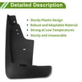 thumbnail image 3 of Guardabarros Unique Bargains para Jeep Compass 2011-2016, guardabarros delanteros y traseros, 1 juego, 3 of 6