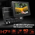 thumbnail image 2 of LILLIPUT H7S 7 Inch 4K Ultra Brightness On-Camera  with Full HD Resolution 1800nit Sunlight Viewable 4K-HD Multimedia Interface &amp; 3G-SDI Input Output Support HDR 3D-LUT Functions for, 2 of 7