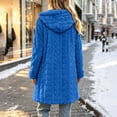 thumbnail image 4 of Ihhxva Women's Cardigan Sweater Hooded Warm Winter Coat Loose Fit Multi-Pockets Long Sleeve Cozy Casual Cold Weather Outings S-2XL, 4 of 8