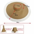thumbnail image 2 of Oversized Sun Straw Hat for Women Floppy Wide Brim Sun Protection Hats, 2 of 7
