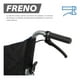 thumbnail image 5 of Silla de Ruedas de Traslado Ligera Plegable con Freno 4x4 negro, 5 of 10