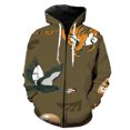 thumbnail image 1 of Sudadera con capucha y cremallera para hombre, diseño de tigre y animales de pastizales, con estampado 3D, ropa de calle divertida, moda primavera 2024, gran oferta, manga larga, hip hop, para adolesc, 1 of 6