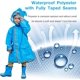 thumbnail image 3 of Poncho de lluvia para niños, Poncho para niños pequeños con capucha, chaqueta impermeable para la lluvia, ropa impermeable para niños con dibujos animados en 3D para niñas y niños (azul, mediano) brillar Electrónica, 3 of 5