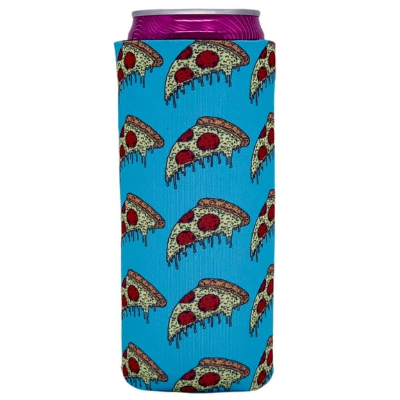 Pizza Slice Pattern Slim Can Coolie