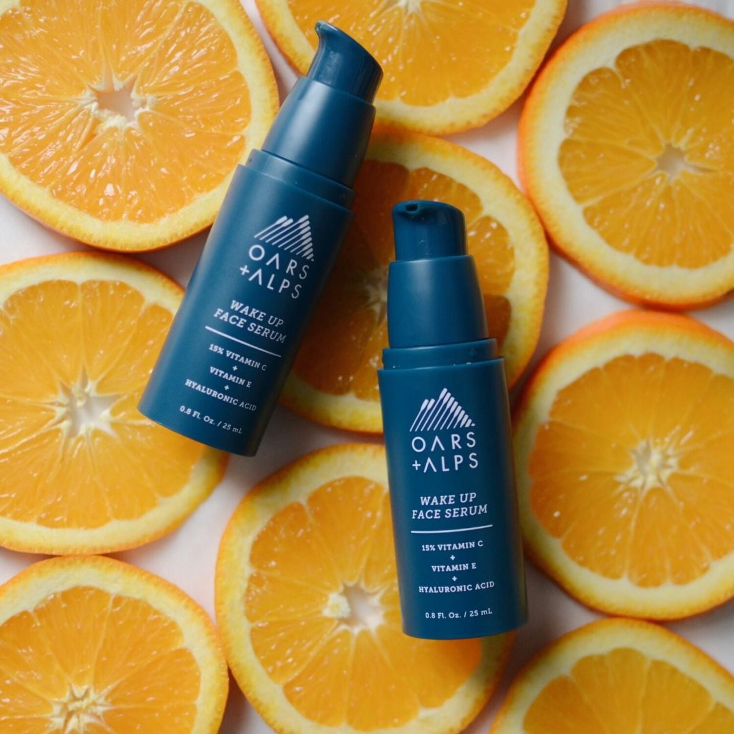 Oars + Alps Anti Aging Vitamin C Serum for Face, Infused with Vitamin C, Hyaluronic Acid, and Vitamin E, TSA Friendly, 0.8 Fl Oz