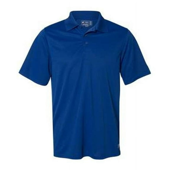 Russell Athletic B67034753 Essential Short Sleeve Polo T-Shirt, Royal - Small Retired