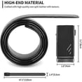 thumbnail image 2 of Men's Genuine Leather Belt - Adjustable Ratchet Belt Automatic Buckle Jeans Belts Adjustable Strap Black for Men's Suit Pants Work Trousers Key Ring, 2 of 5