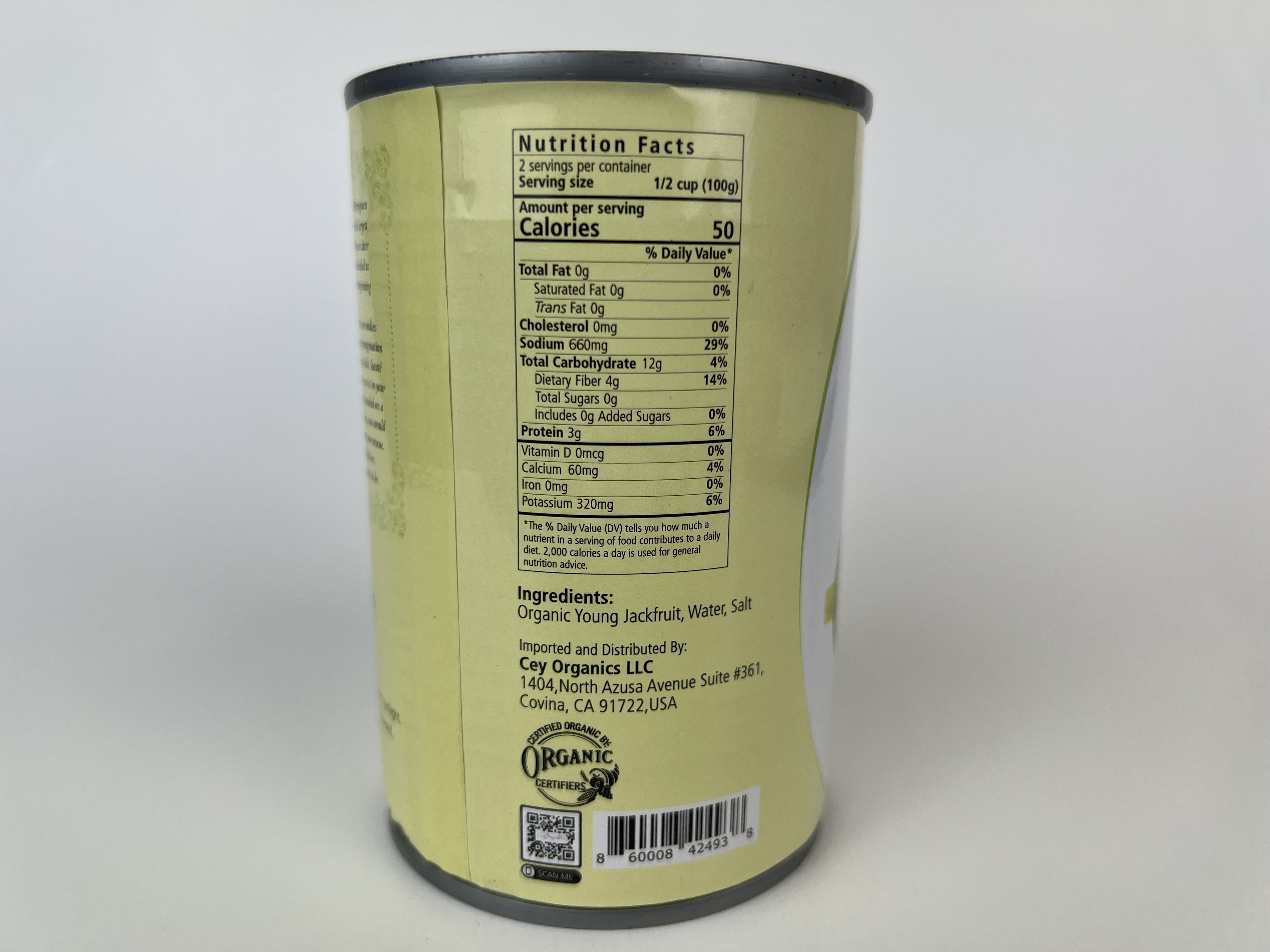 CeyOrganics Young Organic Jackfruit Vegan 4-Pack