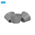 thumbnail image 3 of Cupcake Wrappers Paper, 50 Pack Baking Cups Wave Decoration, Silver Grey, 3 of 6