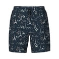 thumbnail image 4 of Lsque Mens Swim Trunks Romantic Eiffel Tower Pattern - Bathing Suit Compression Liner - Beach Swim Shorts Swimwear - (S-3XL) - Stretch Quick Dry -Medium, 4 of 9