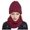Red, variant on Women's Winter Hat Slouchy Knit Cap With Scarves Hat Spray Sweat