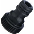 thumbnail image 1 of Conector de 26 mm para riego por manguera, adaptador de grifo roscado de 3/4" BSP macho para jardín, 1 of 5