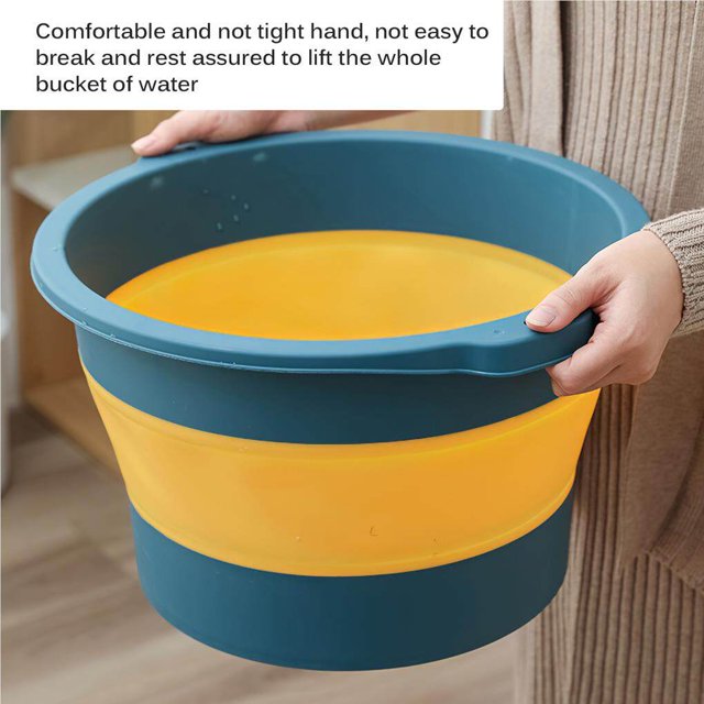 Foldable Foot Soaking Bucket Plastic Foot Comfortable Foot Bath Thickening Foot Washing Bucket Basin Massage Foot Bathing