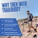 thumbnail image 2 of TrailBuddy Bastones de senderismo - Bastones de senderismo ligeros y plegables para equipo de mochilero - Par de 2 bastones para senderismo, aluminio 7075 con agarre de corcho Blue Lake, 2 of 5