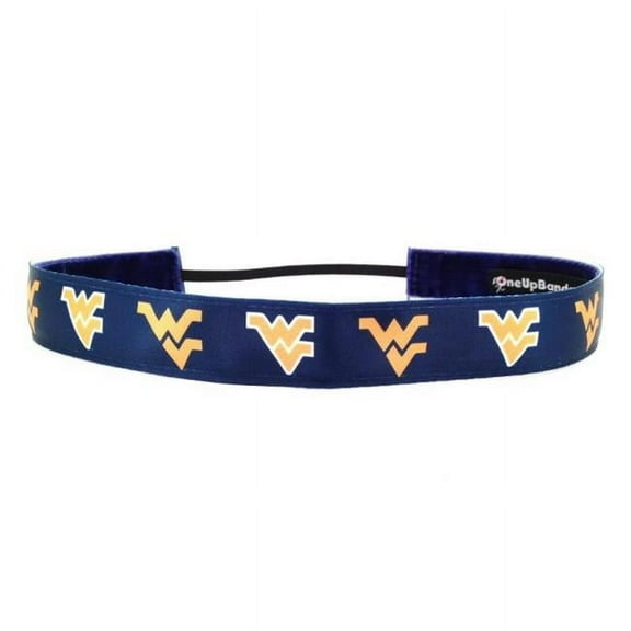 One Up Bands 1475 NCAA West Virginia Team Colors Headband - Pack of 2
