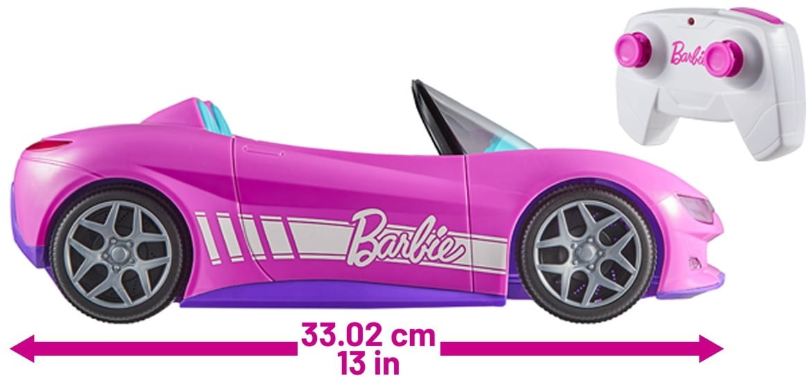 Hot Wheels R/C 1:12 Barbie Convertible Vehicle