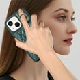 thumbnail image 5 of for iPhone 14 6.1" Detachable Shoulder Strap Wallet Case, with Card Slots & 360-degree Rotation Stand Ring Flip Premium PU Leather Protective Cover Lanyard for Women Girls, Darkgreen, 5 of 11