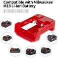 thumbnail image 3 of Battery Adapter Compatible with Mliwaukee 18v Battery Adaptor with USB Charger & Type-C PD Power Source Charger for MIL 18V MAX Lithium Battery（Adapter Only） (MIL), 3 of 7