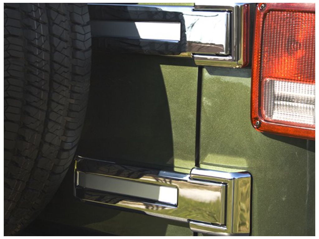 Rugged Ridge by RealTruck Door Hinge Cover Kit for Wrangler JK | Textured Black | 11202.04 | Compatible with 2007-2018 Jeep Wrangler JK