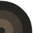 thumbnail image 2 of Colonial Mills 2.5' x 14' Black and Beige All Purpose Handcrafted Reversible Oval Outdoor Area Throw, 2 of 3