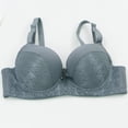 thumbnail image 5 of Nfurl Underwire Bras for Women Adjustable Strap Push up Bras for Sagging Breast Support Lift Lace Bralette Everyday T-Shirt Bra Gray,95B, 5 of 9